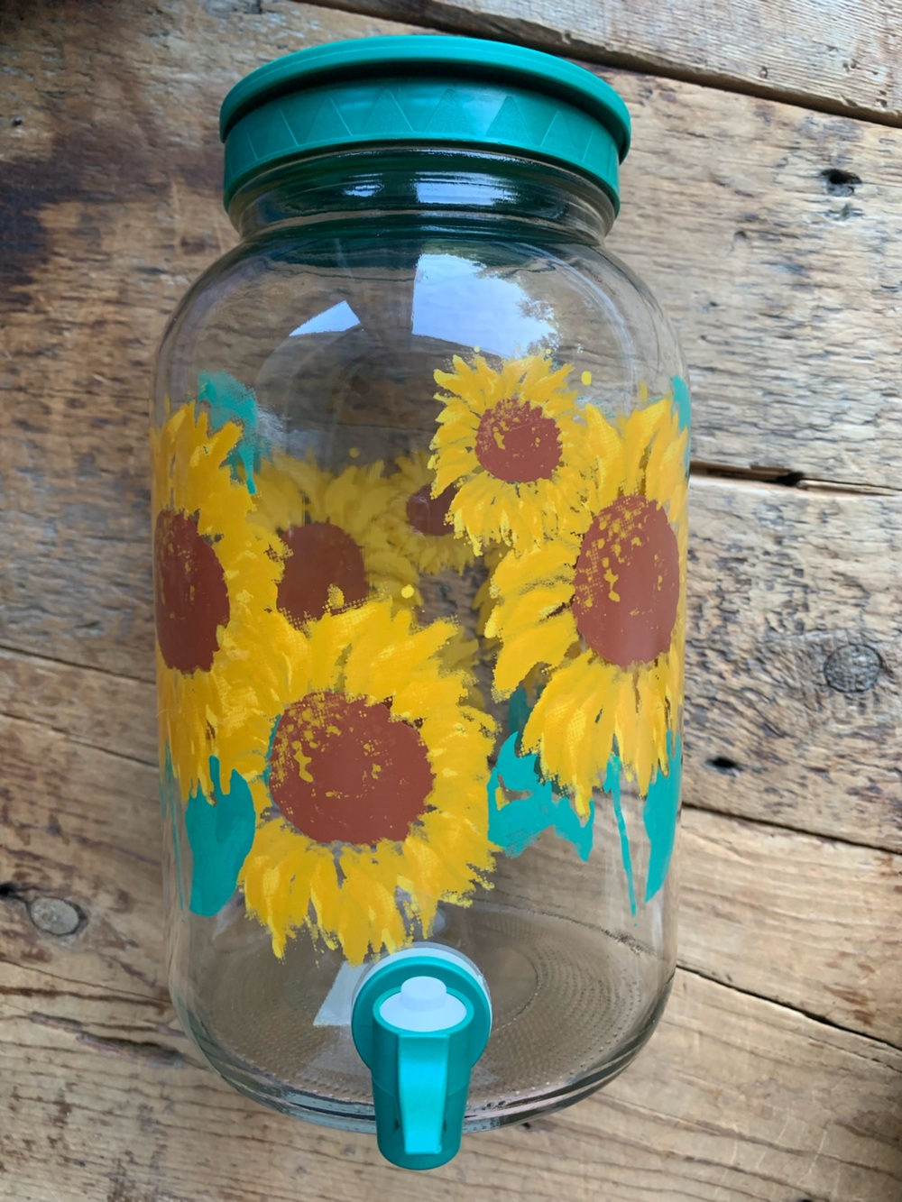 Vintage Sunflower Party Drink Dispenser